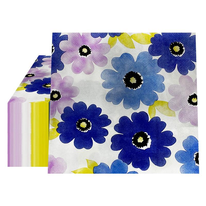 20Pcs/Pack Floral Printed Disposable Paper Napkins Decoration Wedding Party 2-Ply Square Dinner Napkin