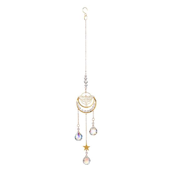 Crystal Sun Catcher Suncatcher with Moon Butterfly & Moth Prism Sun Catcher A
