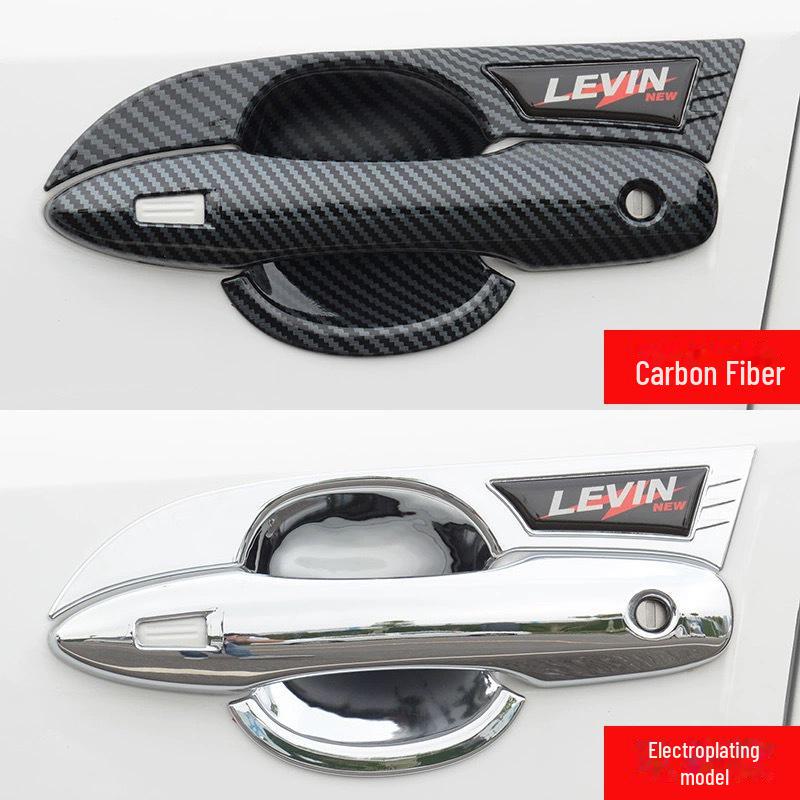 Corolla Door Handle Protection Stickers for 2019-2023 Model - Enhance Your Car's Style with Outer Door Bowl Handle Modification Kit.