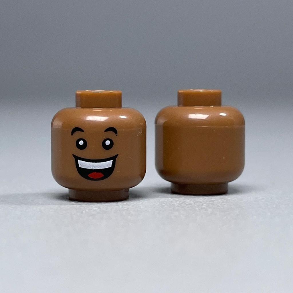 Building Block Minifigure Heads Set – Facial Expressions in Yellow