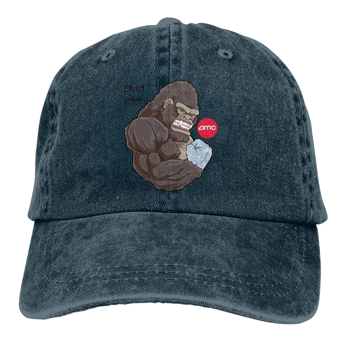 

Бейсболка Diamond Hand Ape для мужчин WSB WallStreetBets Bitcoin Caps цвета для женщин Летние кепки Snapback Adjustable темно-синий