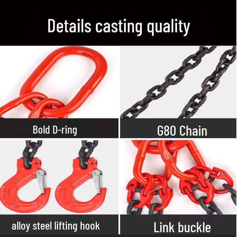 Heavy-Duty 4-Leg Lifting Chain Sling