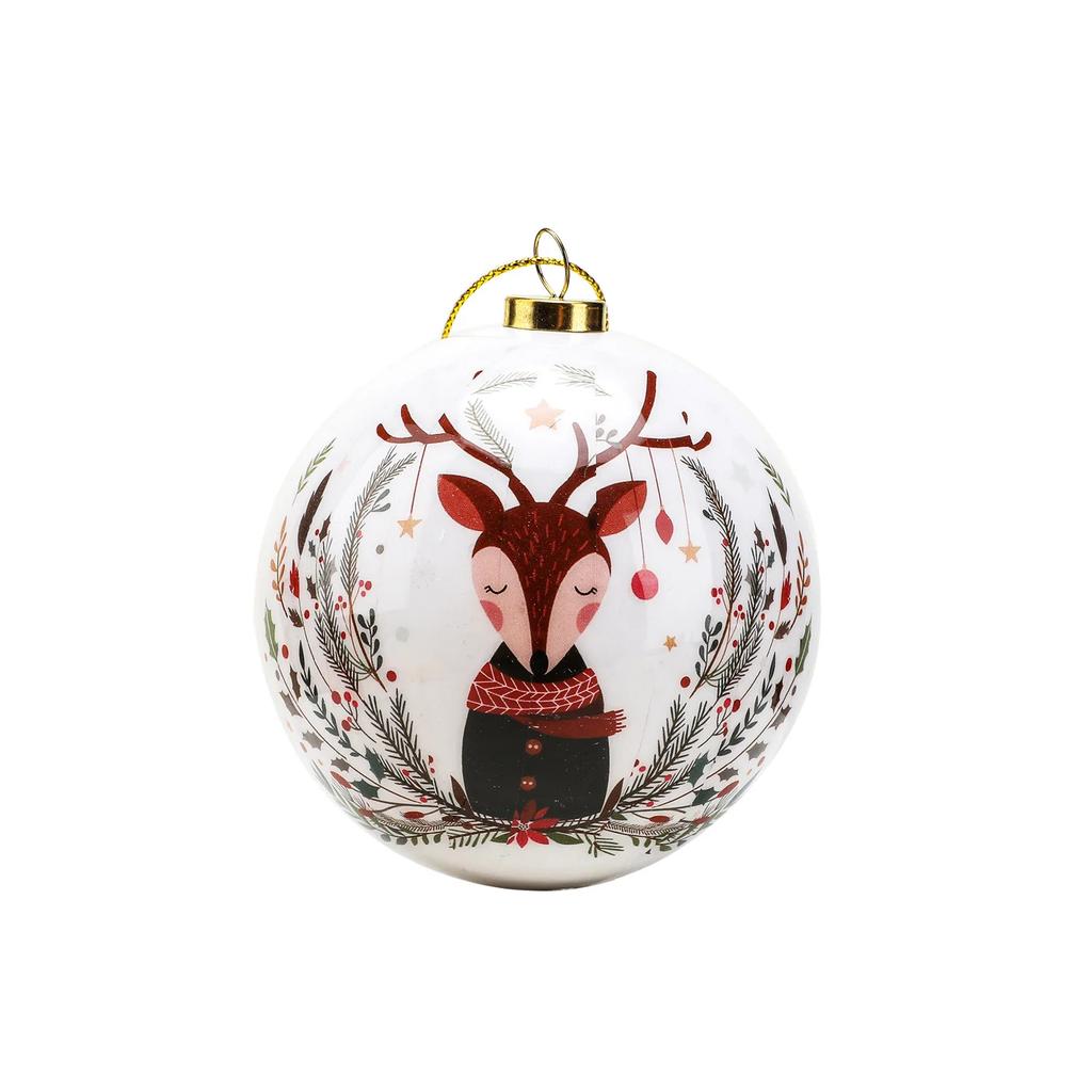 8CM Cm Christmas Ball Ornaments Creative Christmas Tree Decorations Household Outdoor Fun Pvc Inflatable Toy Ball Christmas Gift