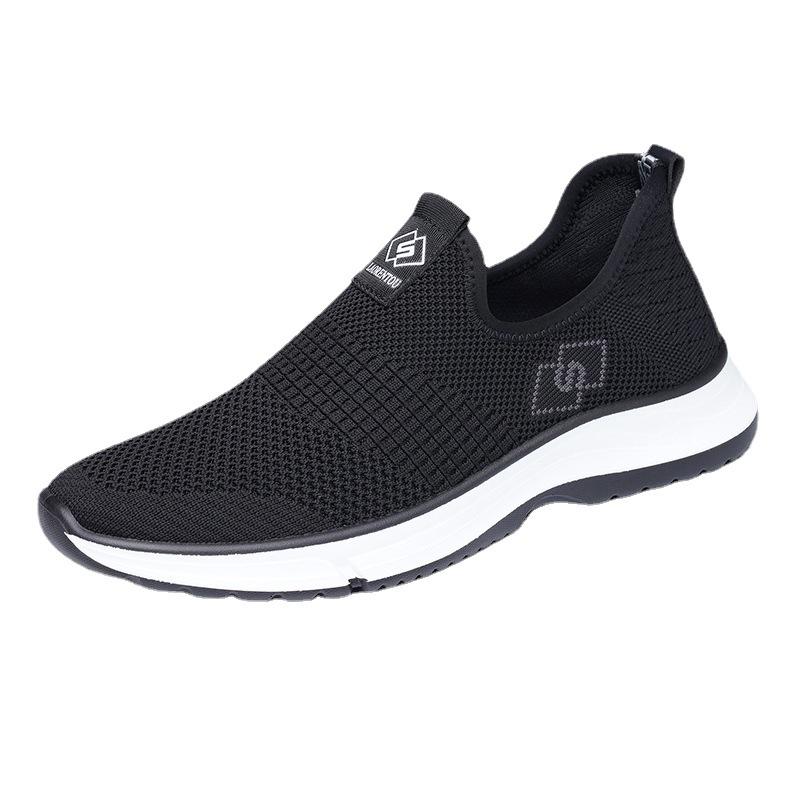 Herren-Netzschuhe für ältere Männer, Frühling und Sommer, neue atmungsaktive Netzschuhe, Sportschuhe mit weicher Sohle, Freizeitschuhe für das mittlere Alter 16F68