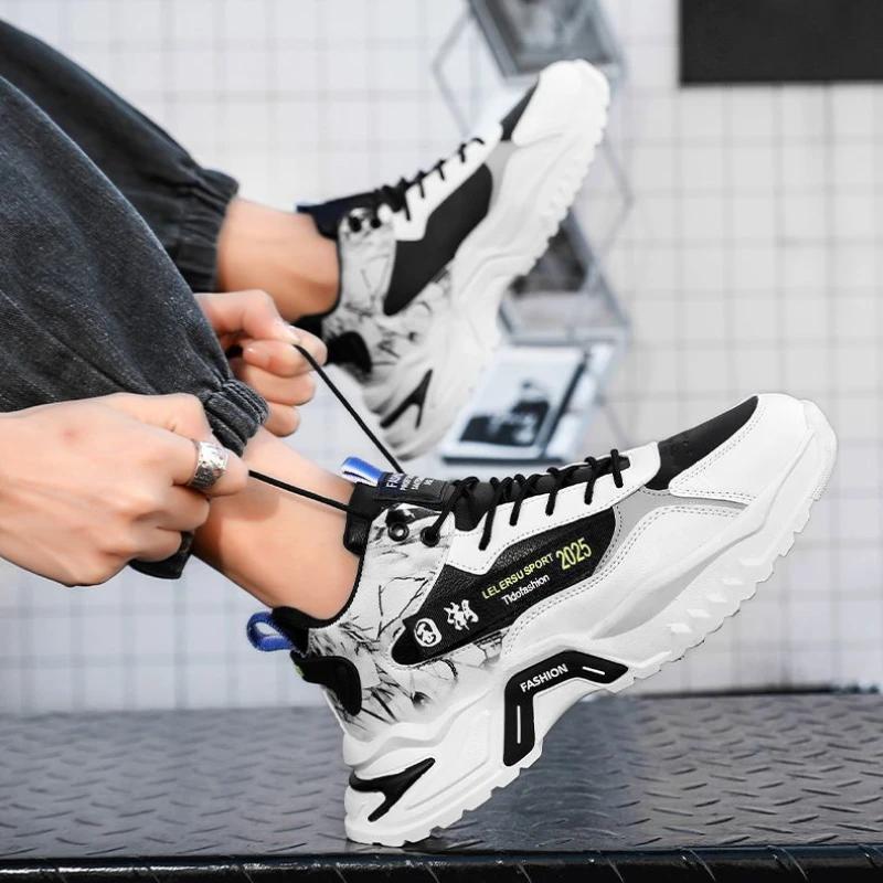 Autumn New Trendy Men's SportsShoes Hightop Anti Slip Shoes Casual Versatile Running Footwear Fashion Comfortable Male Sneakers