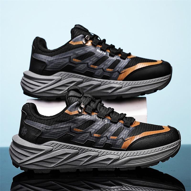 

Men s Non-Slip Trail Running Shoes Durable Thick-Soled Outdoor Sneakers for Hiking 45 чорний