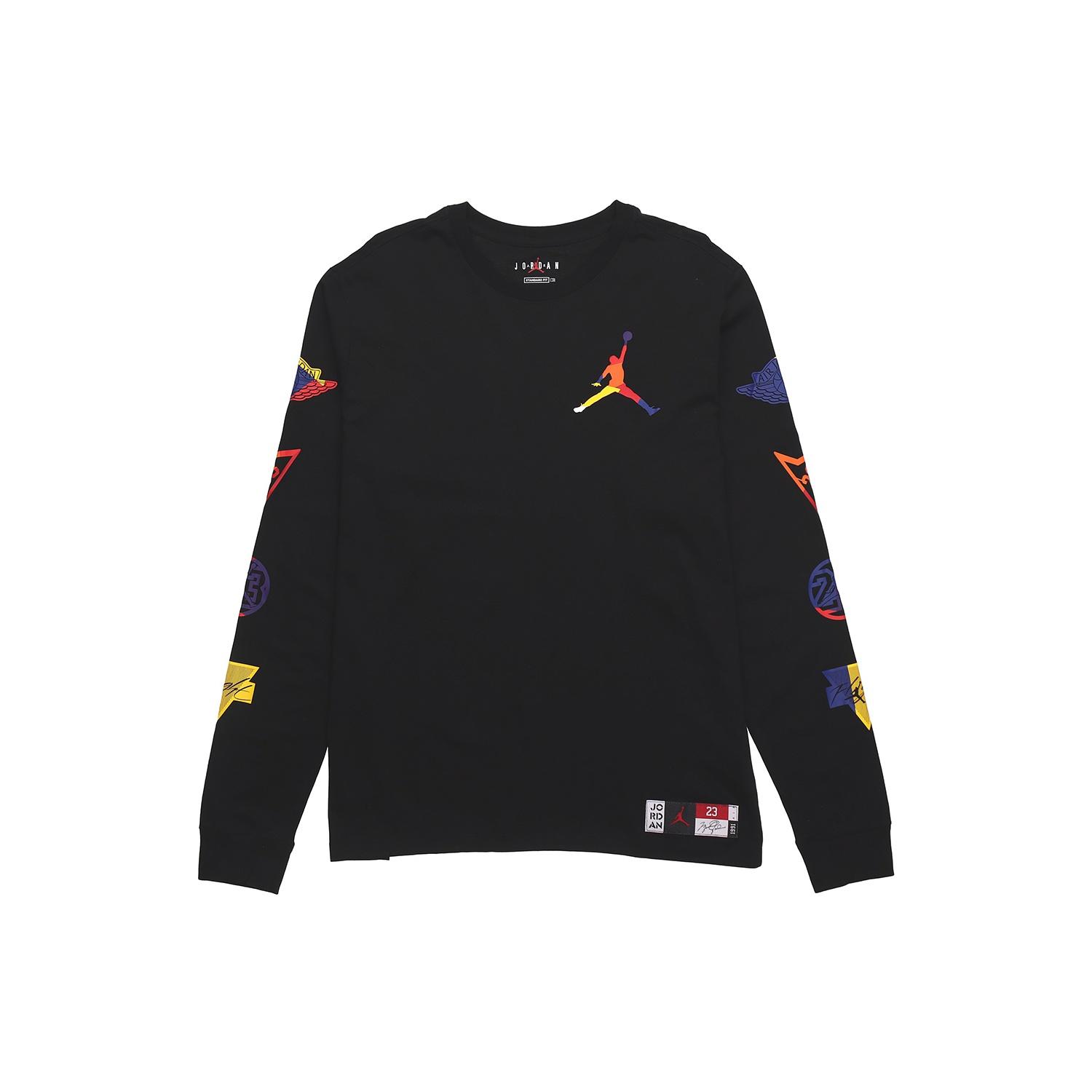 Air Jordan DNA Casual Sports Pullover Round Neck Long Sleeves Black Men s DA6763-010 S