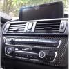 Car Interior Stickers Carbon Fiber Air Conditioning Console Panel Cover Trim Car Styling For BMW F20 F21 1/2 Series