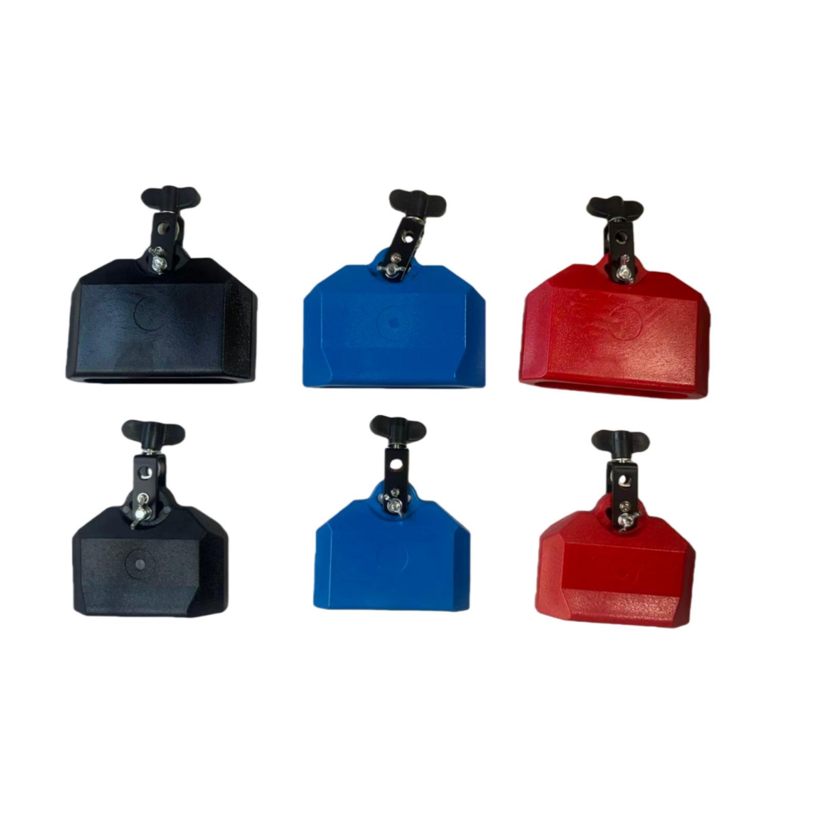 Rotating Stand with Orff Percussion: Maracas, Cowbells, Woodblocks, Castanets - Drum Corps Accessories. Large