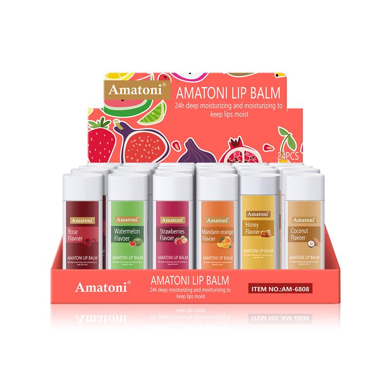 

Набор трансграничных бальзамов для губ: 24 шт., по 5 г каждый - Увлажняет, Отшелушивает, Глубокое увлажнение для мягких, увлажненных губ 5g×24PCS