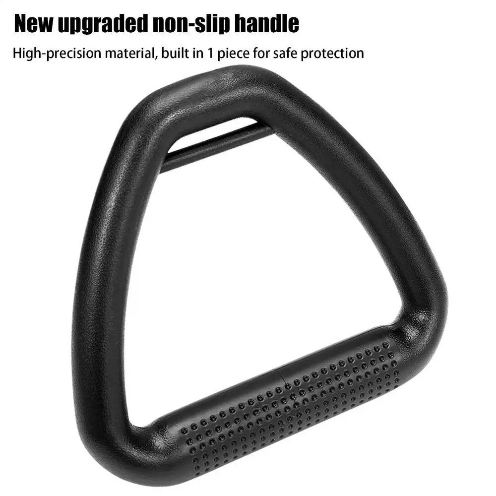 Non-Slip Pull Up Handle Rings Adjustable Straps Strength Training Ring Home Exercise
