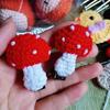 Crochet Knitted Mushroom Hair Clips Sweet Cute Hair Barrettes Hairpin Decorations Hair Accessories Birthday Gifts