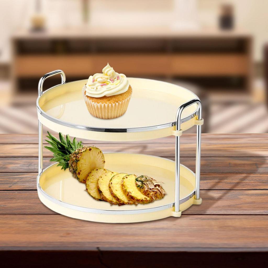2 Tier Counter Tray ,Countertop Organizer Home Jewelry Storage Serving