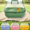 Transparent Cover Hamster Carrier Box Large Space Hamster Habitat Travel Hamster Cage  Car Outing