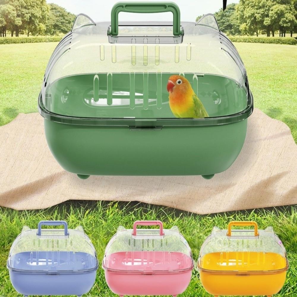 Transparent Cover Hamster Carrier Box Large Space Hamster Habitat Travel Hamster Cage  Car Outing
