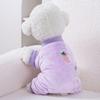 Pet Clothes Fruit Pattern Soft Cat Dog Clothes Four-legged Pyjamas Overalls Pet Supplies