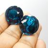 A+ CERTIFIED Blue Sapphire 55Ct Round Cut Loose Gemstone Pair for Jewelry Making