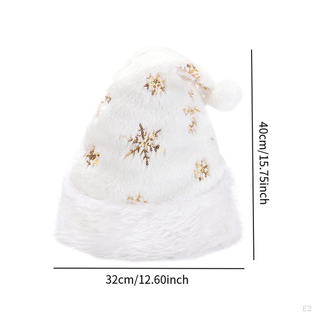 Christmas Santa Claus Hat Party Decorations Embroidered Cap