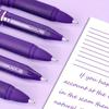 3pcs Purple Ink Gel Pens,, 1.0mm,for Writing, Large Capacity Refill, Office Supplies Back To Sochool