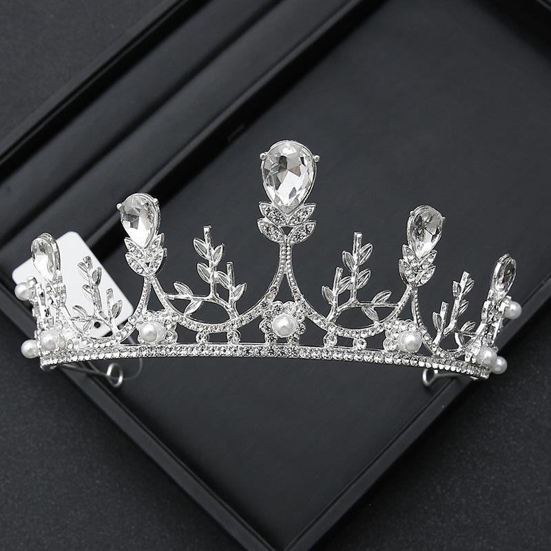 Crown Tiara Bride  Rhinestone Crown  Wedding Dress  Adult Ceremony Birthday  Princess Hair Accessories  Children