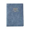 Refillable 2026 Weekly Planner 6 Rings Leather Binder Academic Journal with Dated Pages For Daily Scheduling 6.69x9.06In