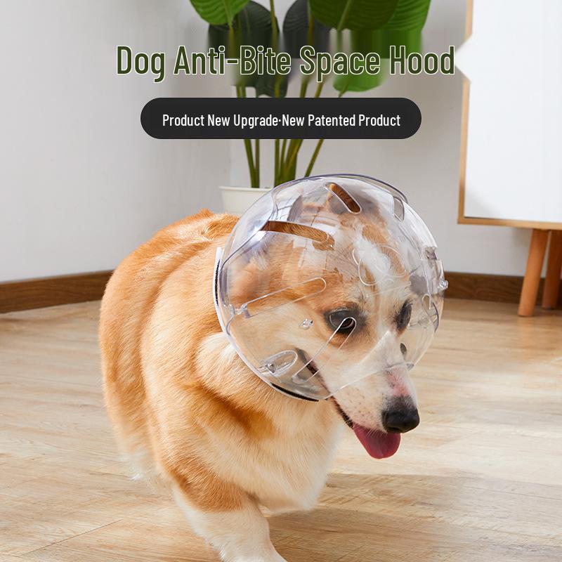 Breathable Anti-Bite Pet Head Cover and Collar Accessories for Dogs and Cats