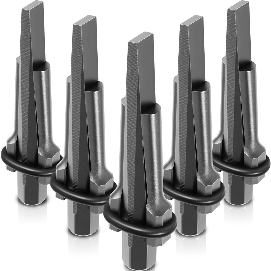 5/10Pcs  Stone Splitting Tools Heavy Duty Steel Rock Splitting Wedges and Feather Shims for Concrete Rock Stone 5/8 Inch