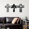 1pc Christian Cross Vinyl Decal - Premium Interior Decor for Laptop, Car & Accessories