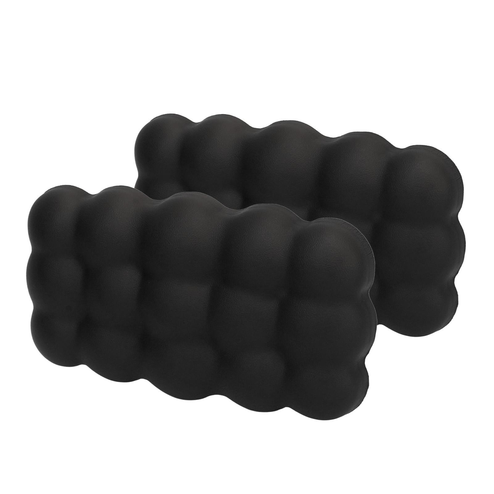 

2 шт. Автомобильная подушка для коленей Memory Cotton Супермягкая Универсальная посадка Установка на липучке Подушка для ног и локтей чёрный