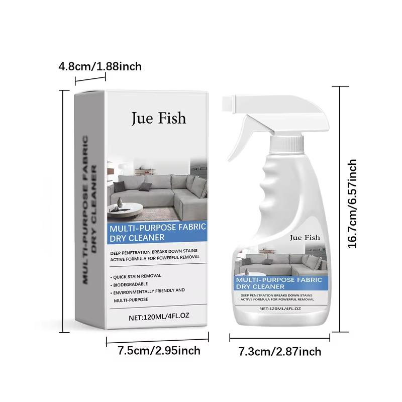 Powerful Fabric Cleaner Spray Stubborn Stain Remover Easily Decontamination for Household Couch Mattress Carpet Sofa Dry Cleaner
