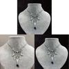 Gothic Moon Pendant Necklace With Amethyst Crystals For Women Jewelry Collection