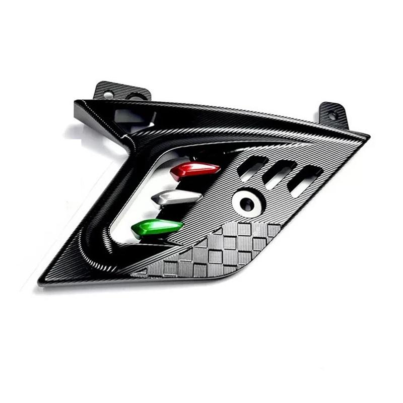 Für Vespa GTS300 Motorrad Rad Schwingen Schutz Stoßdämpfer Seitenabdeckung Für GTS300 Motorrad Zubehör Schwarz-A87Q