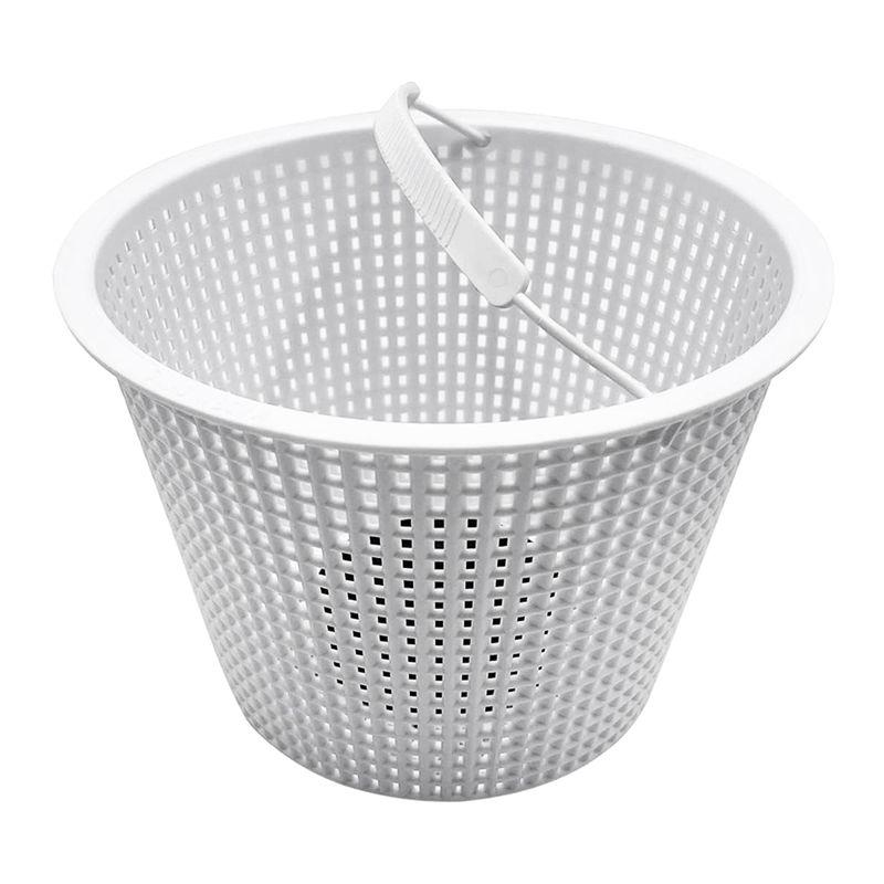 

AEE4-8 Inch Weighted Skimmer Basket For SP1070, Heavy Duty Skimmer Basket For Pool Maintenance, Included Weight And Handle білий