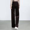Women's Solid High-Waisted Wide-Leg Elastic Waist Pants