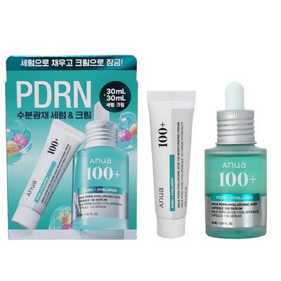 PDRN Hyaluronic Acid Capsule 100 Serum 30mL + PDRN Hyaluronic Acid 100 Moisture Cream 30mL Special Set, 1 Set