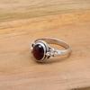 Garnet 925 Sterling silver Handamde Januart Birthstone Ring