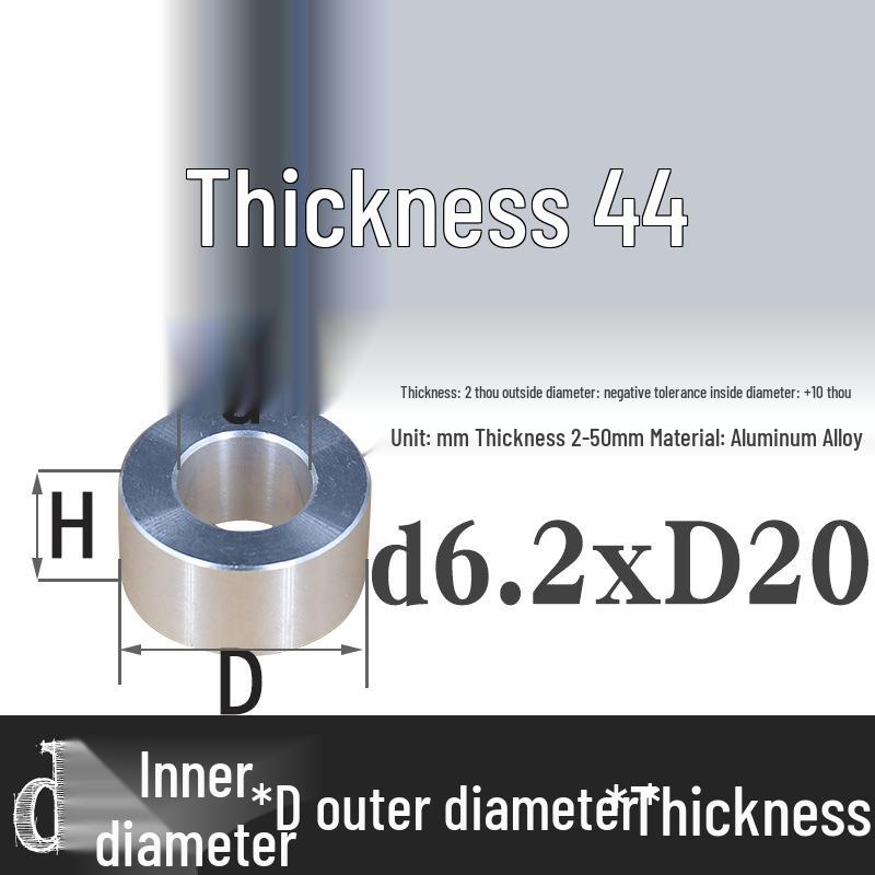 Außen-Ø 20mm Aluminiumlegierung Flache Unterlegscheibe Abstandshalter mit M6/M8/M10/M12 Innenloch - Metallwellenbuchse Isoliersäule.