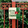 2D Flat - 1pc, Outdoor Plaque & Wall Decor, Welcome To Our Cottage Sign, Kitchen Wall Art, Living Room Decoration, Rustic Barn Display, Country Farm