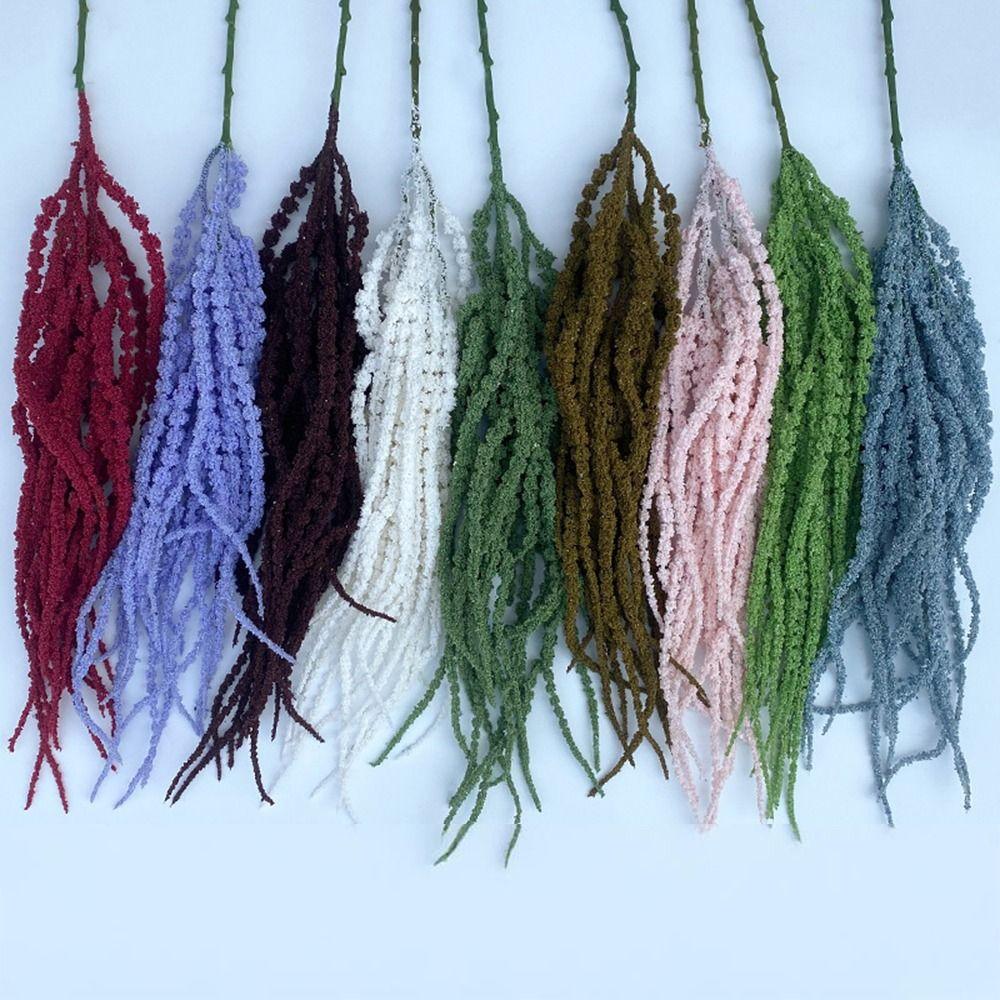 Ornament Simulated Amaranthus Caudatus Foam Hanging Long Tassel Flower  European Wedding Decor