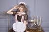 Clearstone Cosplay Halloween Strawberry Chocolat Maid Brown Women's