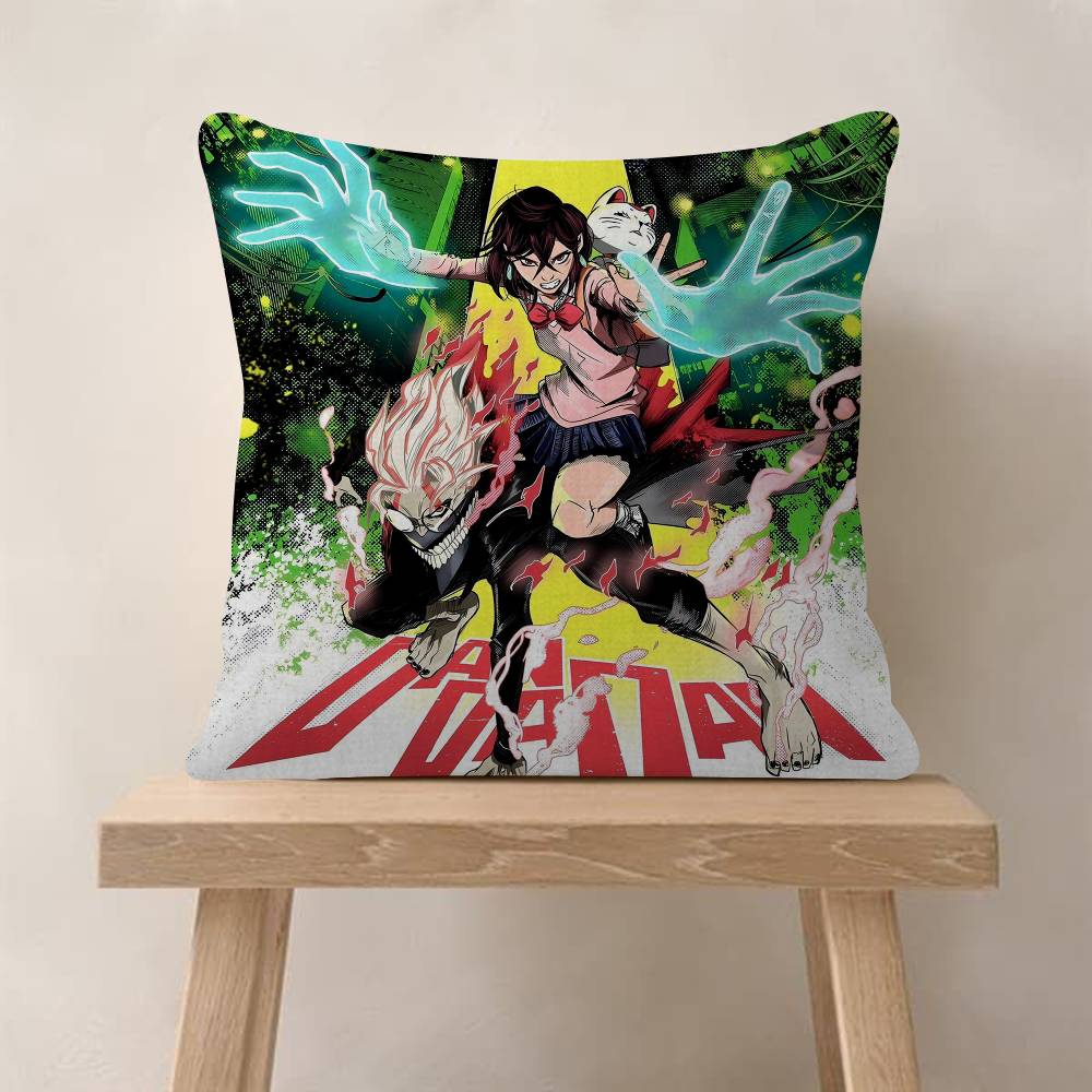 Anime DDandadan Characters Pillow Gift Home Office Decoration Bedroom Sofa Car Cushion Cover Case 45x45