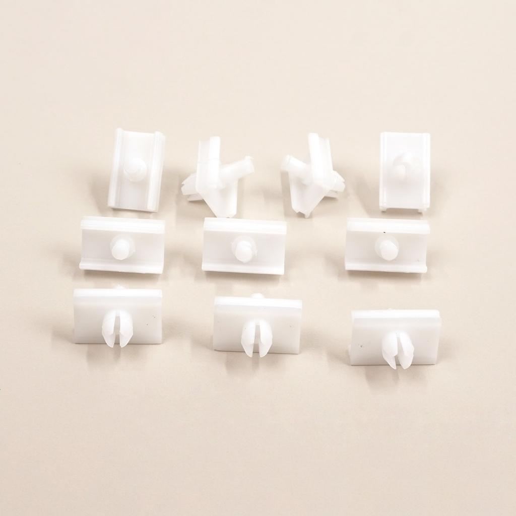 ECF5076 10 Pieces Door Body Trim Moulding Clamp Clips for BMW 5 Series E34 Alpina B10 1987-1995 4/5 Door 51131946258