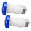 2pcs Bike Lights LED Adjustable 20 Meters Visible Handlebar Turn Signals with Built In Batteries for Bicycles