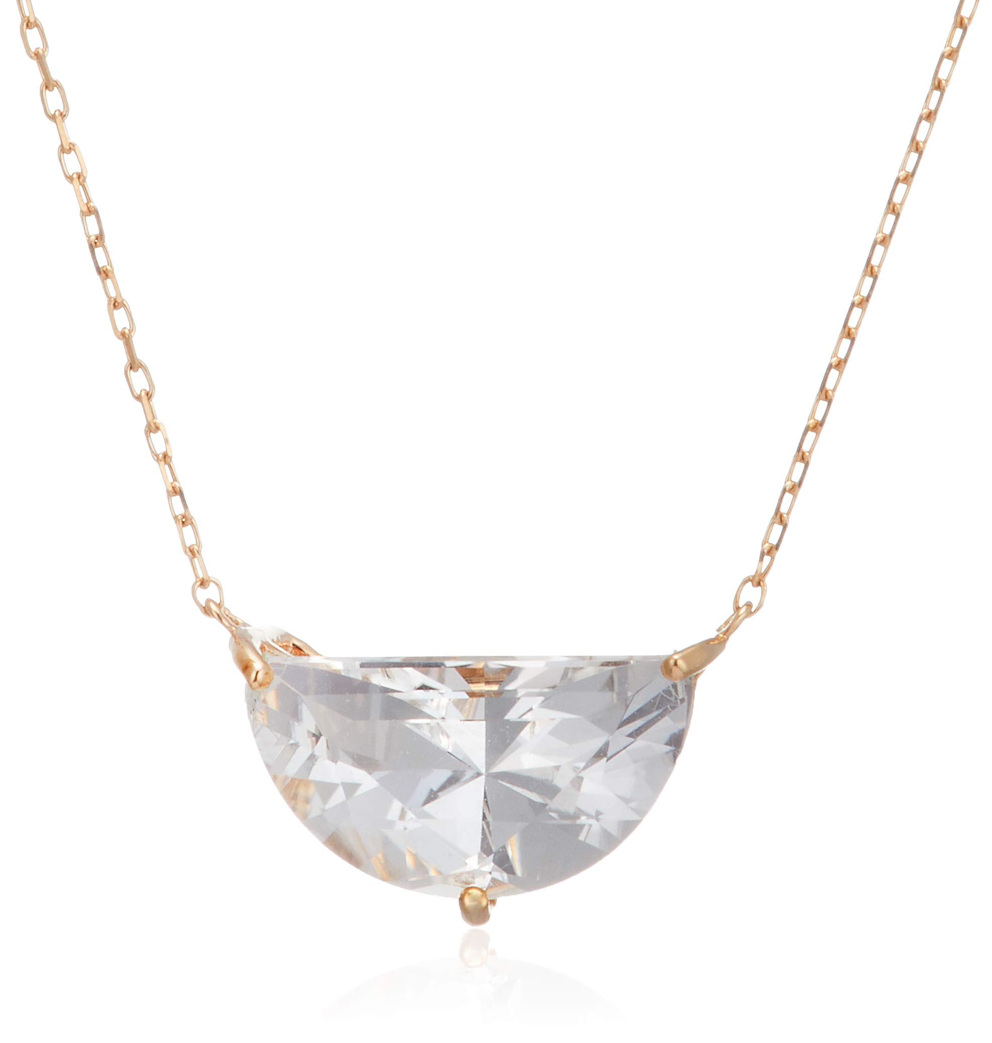 

ESTELLE K10 Yellow Gold Quartz Half Moon Necklace (0351-9154-0011-0000)