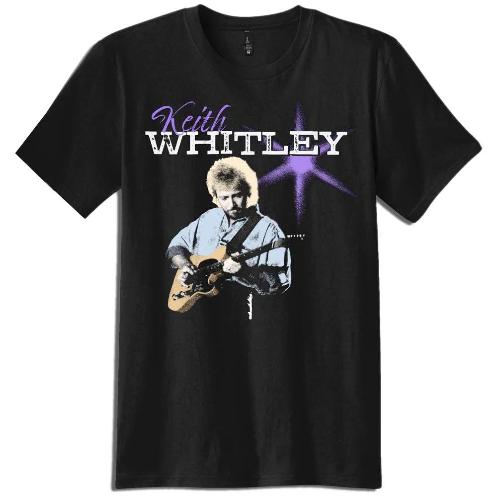 Vtg Keith Whitley Guitar Heavy Cotton Black All Size T Shirt For Men AG251 Unisex T-Shirt