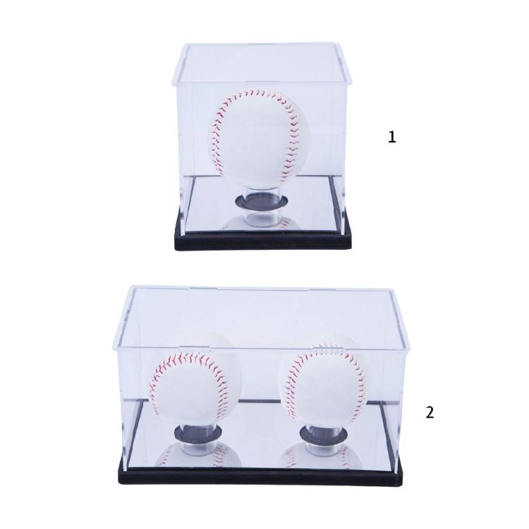 Acrylic Square Baseball Holder Clear Display Box Baseball Display Case Autographed Baseball Clear Display Case