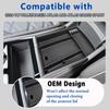 Center Console Organizer Compatible With 2024 2025 VW Volkswagen Atlas And Cross Sport Center Console Storage Box Interior Accessories(Armrest