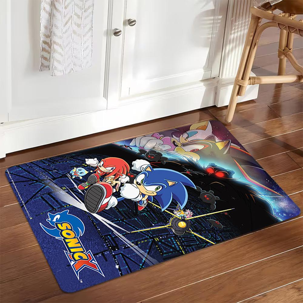 Sonic & Shadow: Speed Clash Decoration,Carpet,Living Room,Bedroom, Non-slip,Square rug