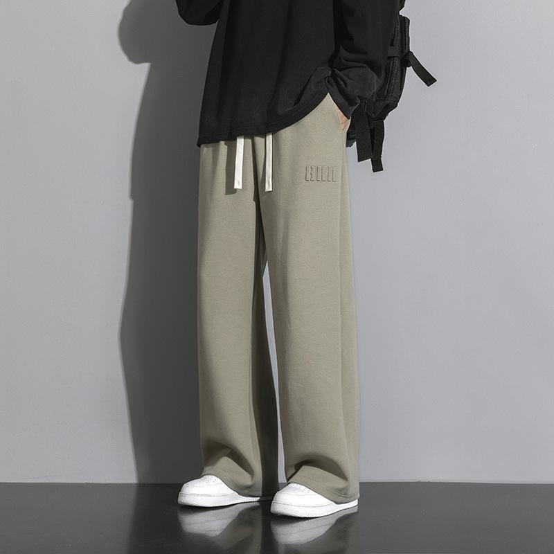 Ice Silk Men's Sports Pants 2024 - Summer Loose, Thin, Casual, Quick-Drying, Wide-Leg Straight Pants for Boys