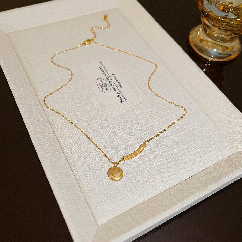 Elegant Titanium Steel Necklace: Chic, Durable, Non-Fading Design for Women
